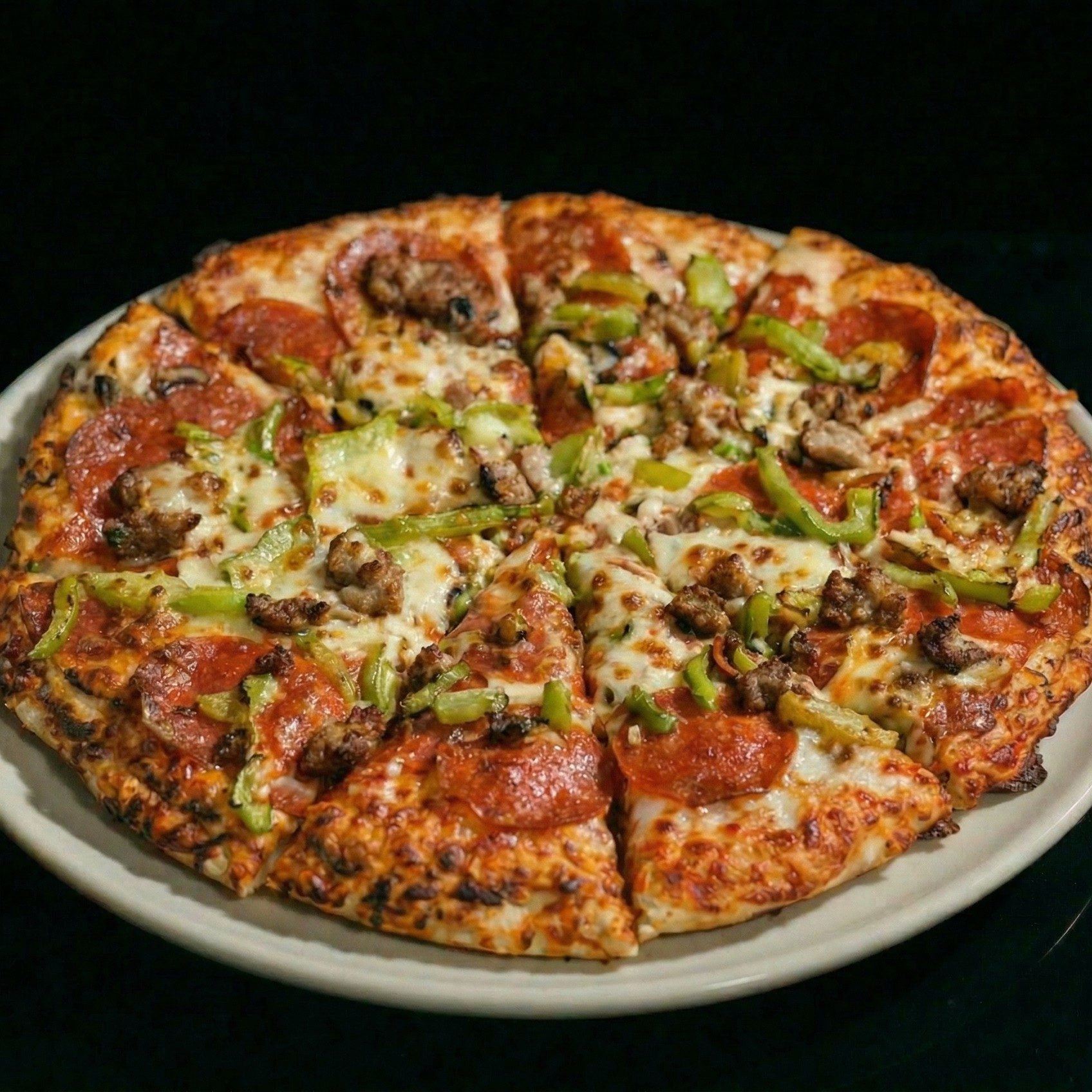 Medium Pizza 12" 3 Topping.