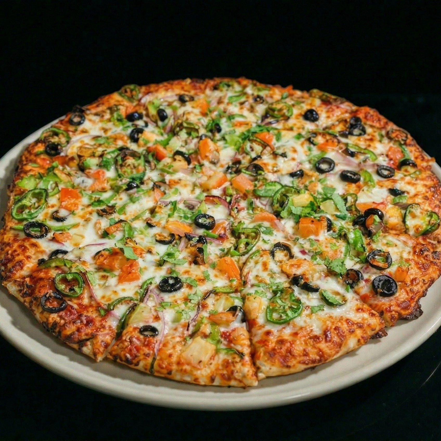 Extra Large Vegetarian Pizza.
