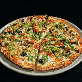 Large Indian Style Veggie Pizza