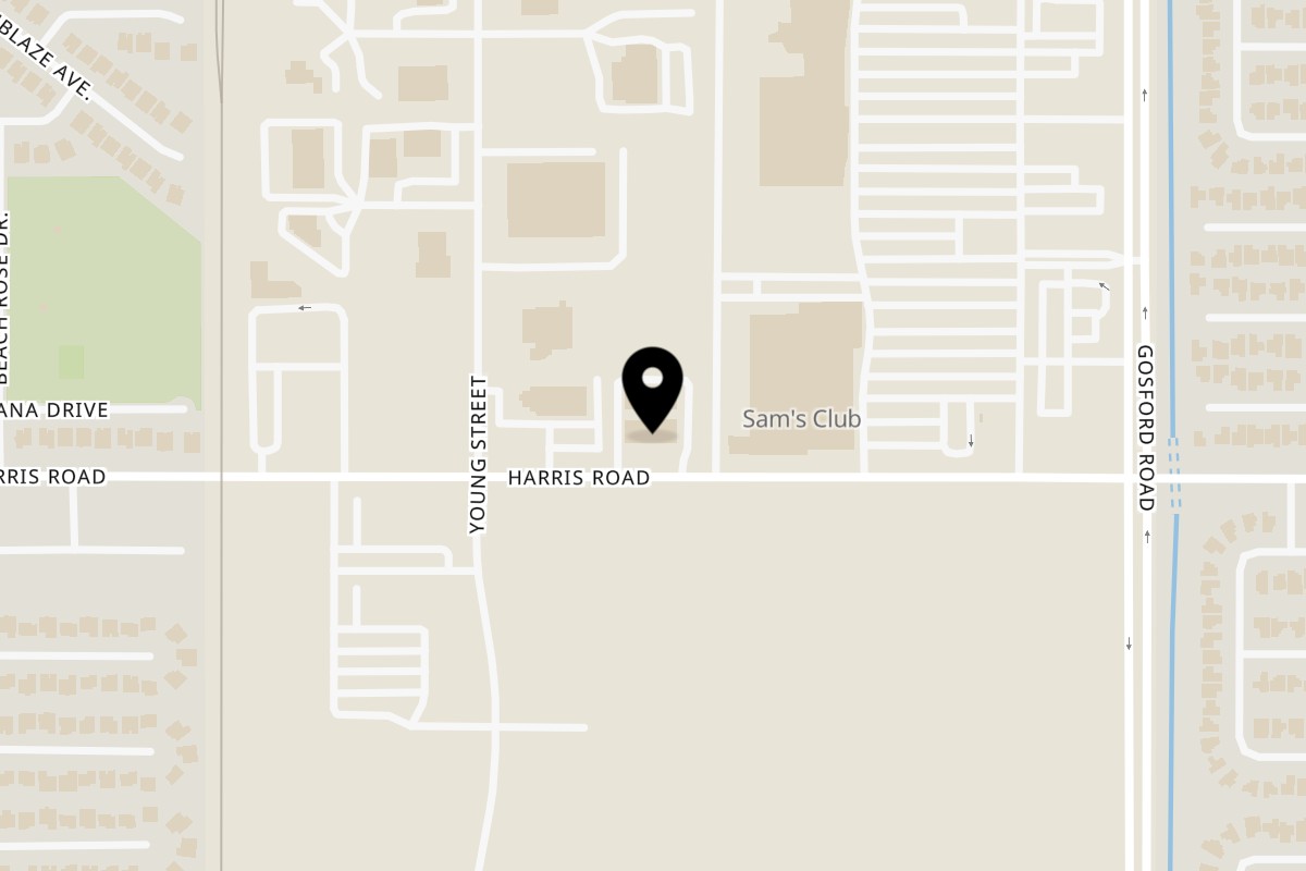 Map showing the location of Pizza Perfection Harris Rd on 8500 Harris Rd Ste.H in Bakersfield